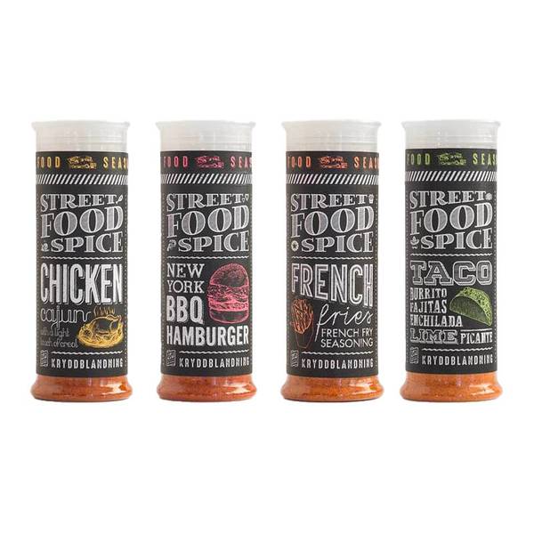 Hovedbilde 4-pack Streetfood Krydder