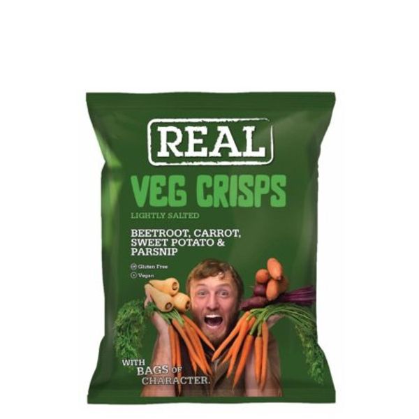 Hovedbilde Real Rotfrukt Crisp VEGAN, 100g