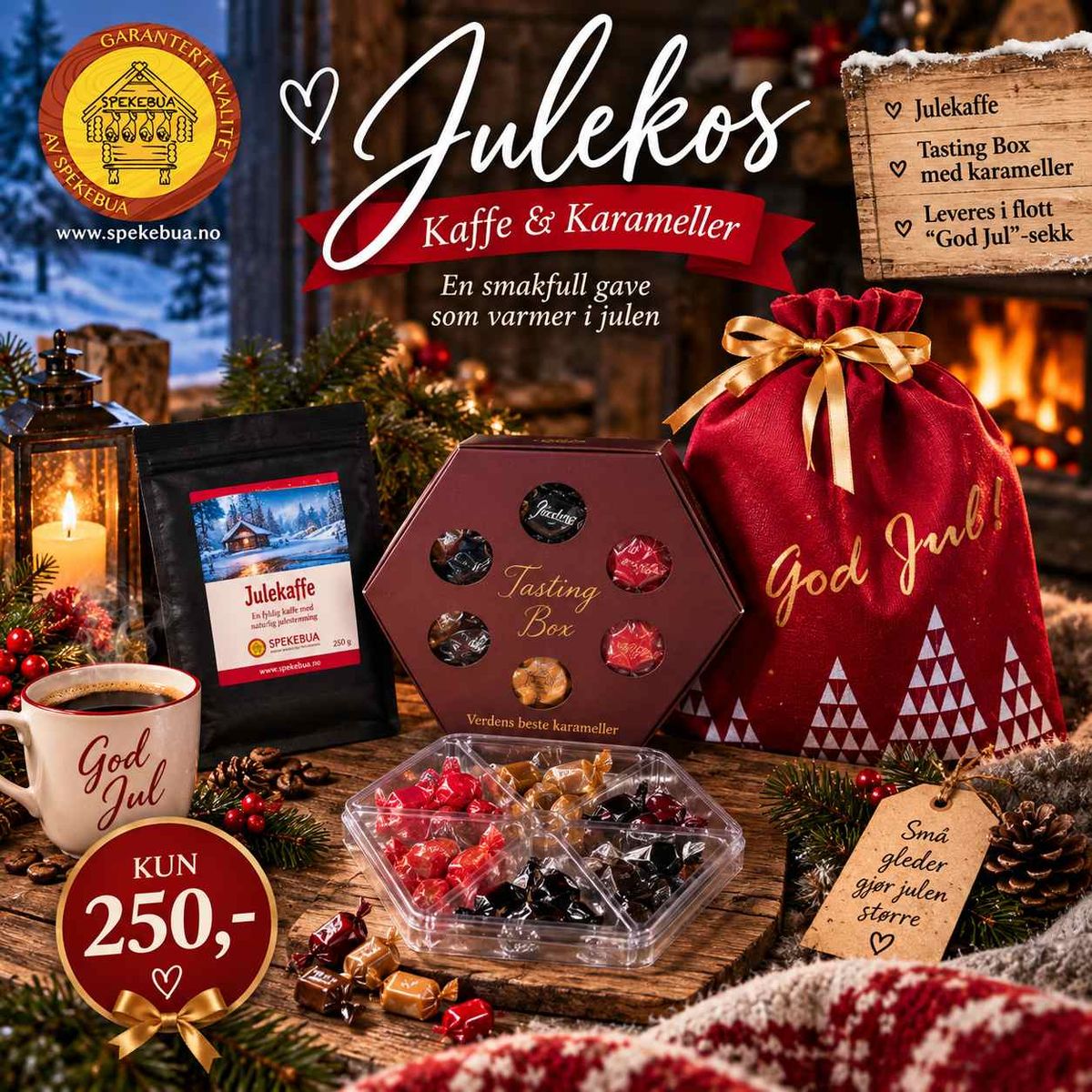 Julekos – Kaffe & Karameller