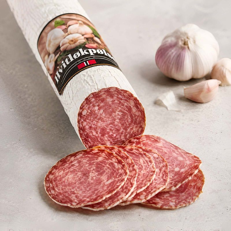 Hvitløkspølse 500g