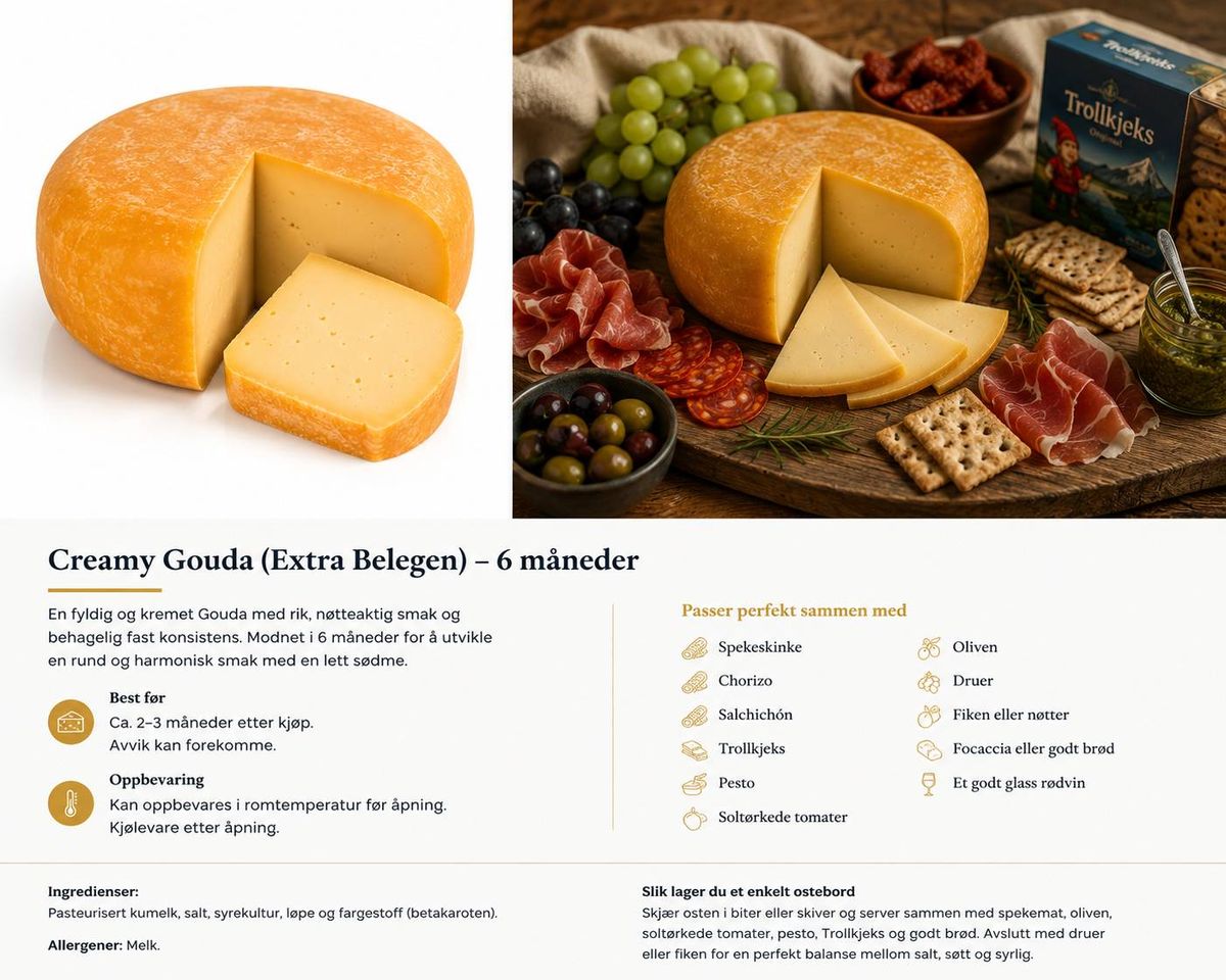 Creamy Gouda (Extra Belegen) (6mnd) DATOVARE 31.06.26
