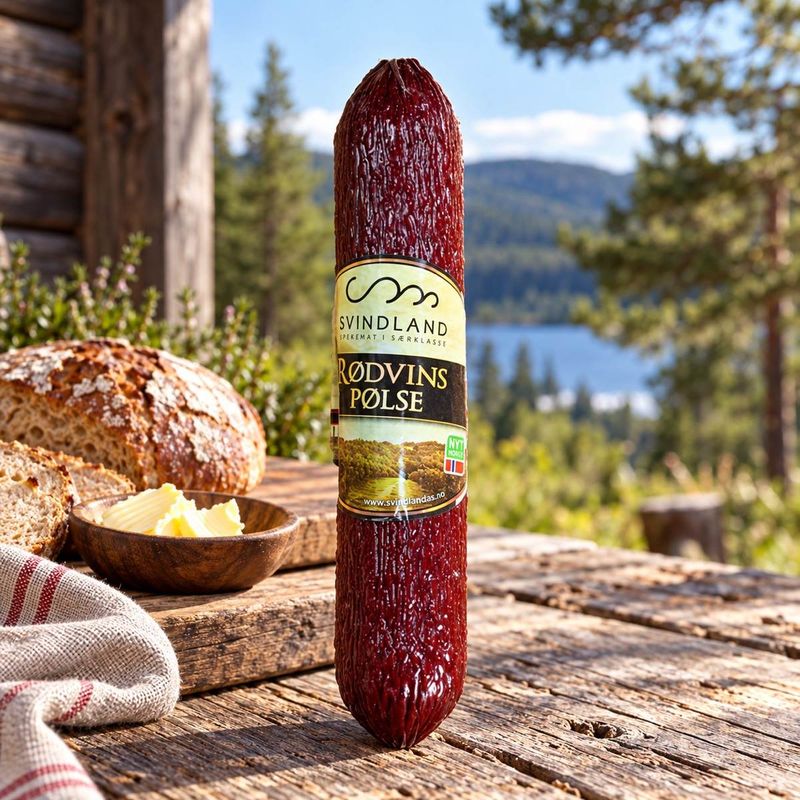 Rødvinspølse 200g 