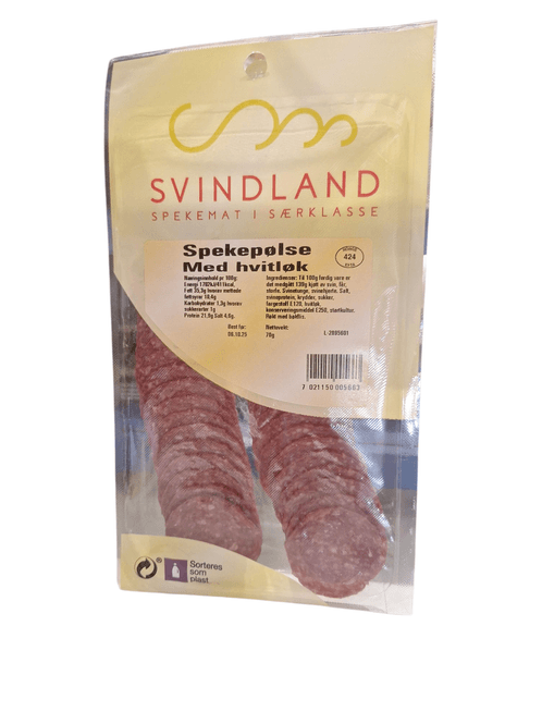 Hovedbilde Hvitløkspølse 70g oppskåret