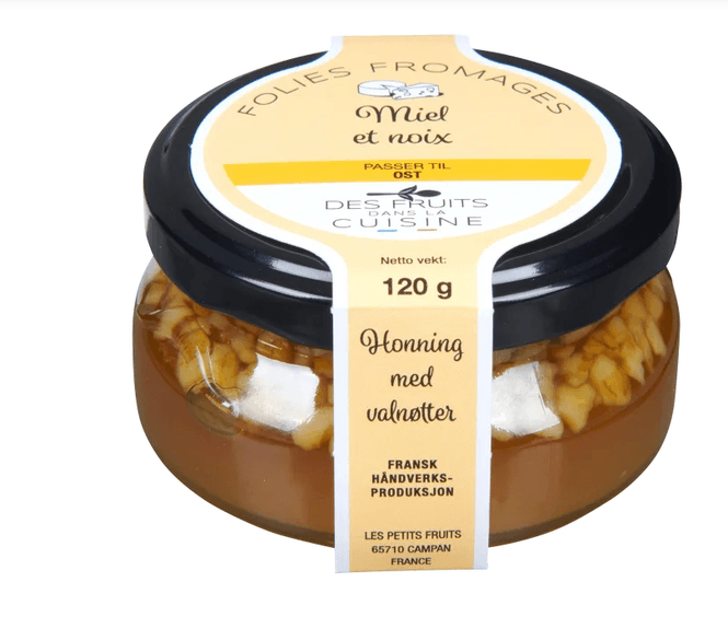 Hovedbilde Lesgards Folies Fromages, Honning m/Valnøtter til ...