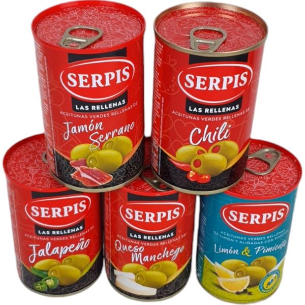 Hovedbilde  Oliven med smak- 5 pack
