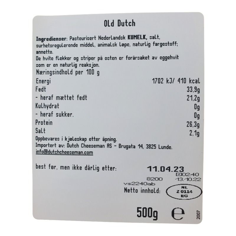 Old Dutch - Lagret Gouda (12mnd)
