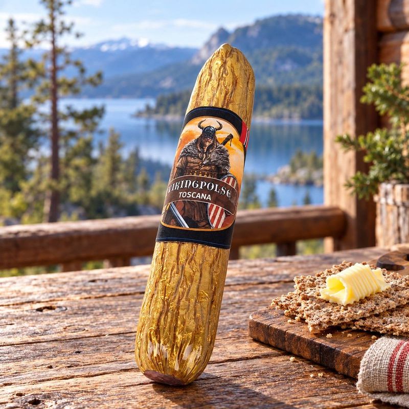 Vikingpølse Toscana 70g, Svindland 