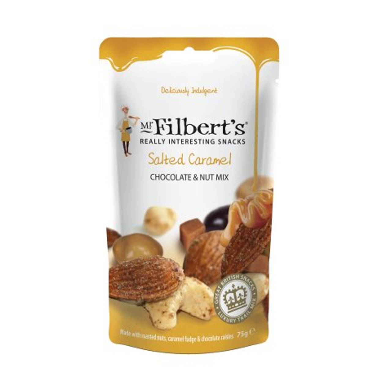 Mr Filberts Salted caramel chocolate nut mix 75g (31.08.26)