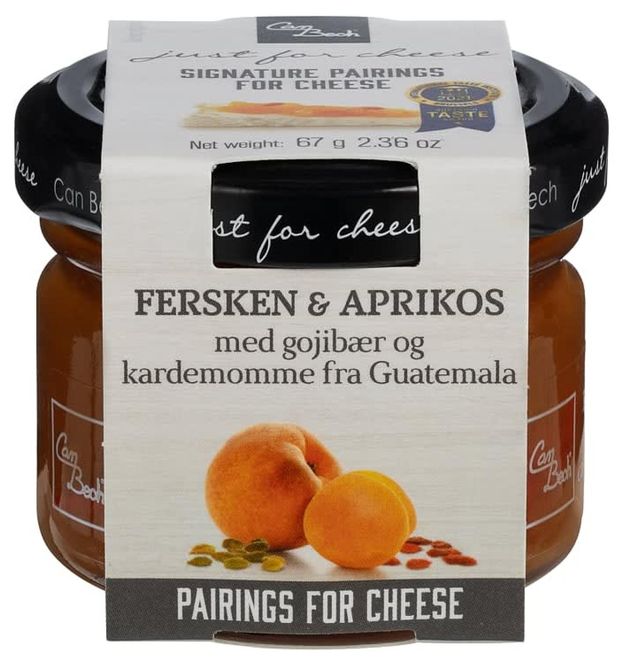 Hovedbilde Fersken & Aprikos Marmelade, CanBech, 67g