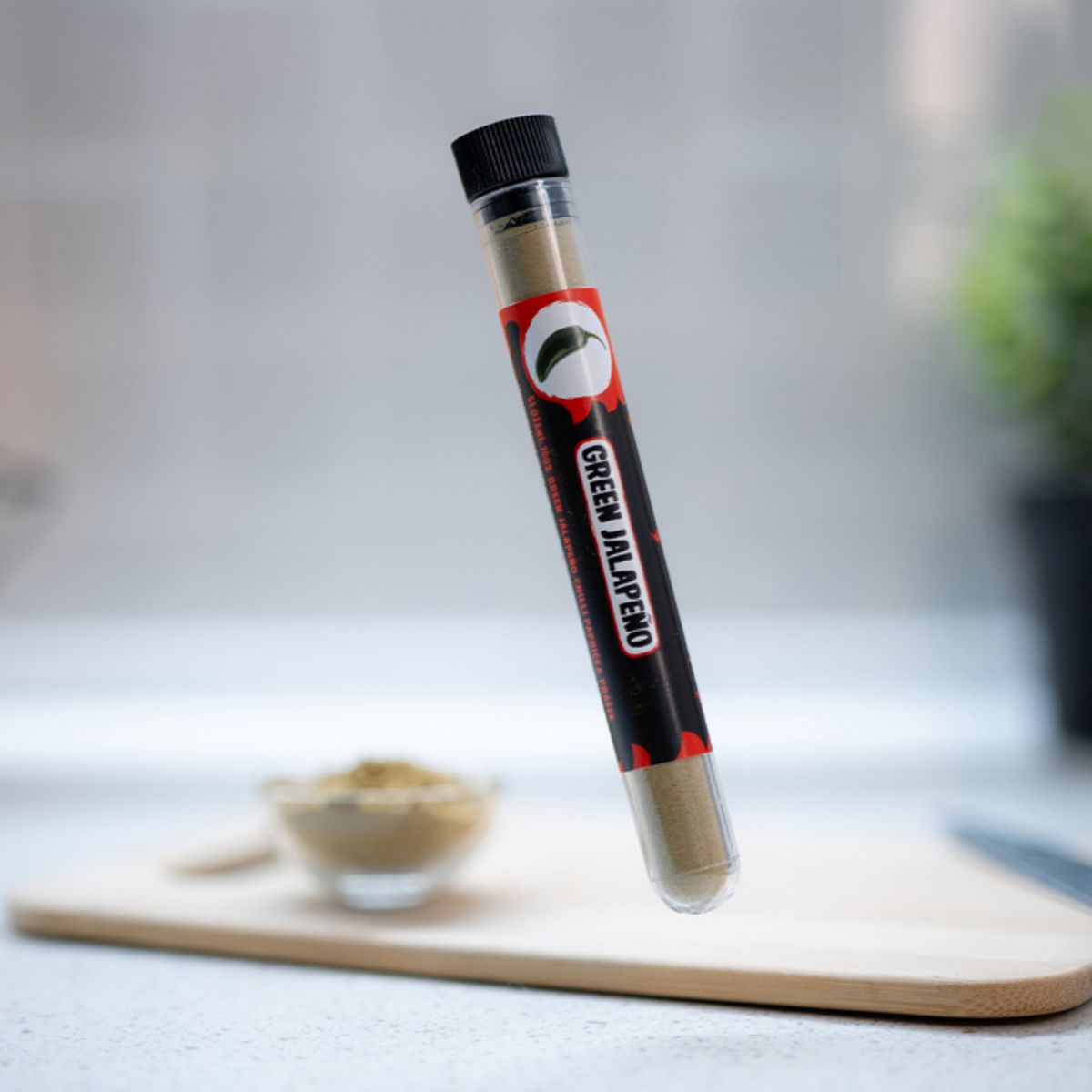 Grønn jalapeño chilli pulver10g