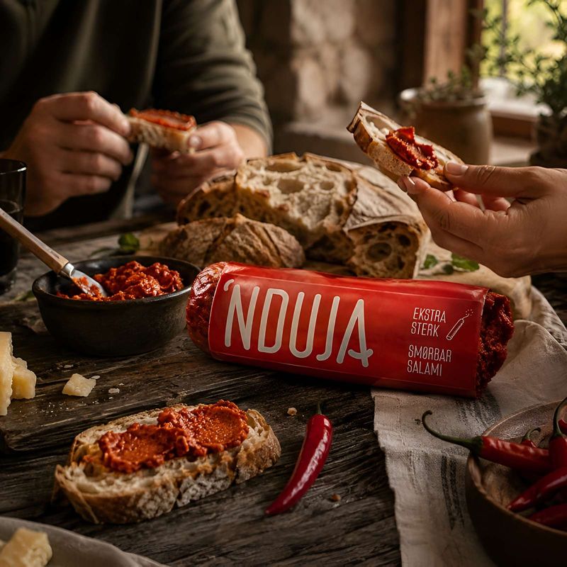Nduja, Ekstra Sterk, Ask 100g