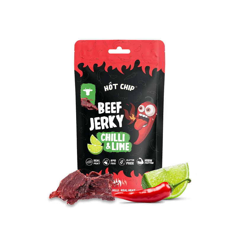 Beef Jerky med Chilli & Lime – 25g