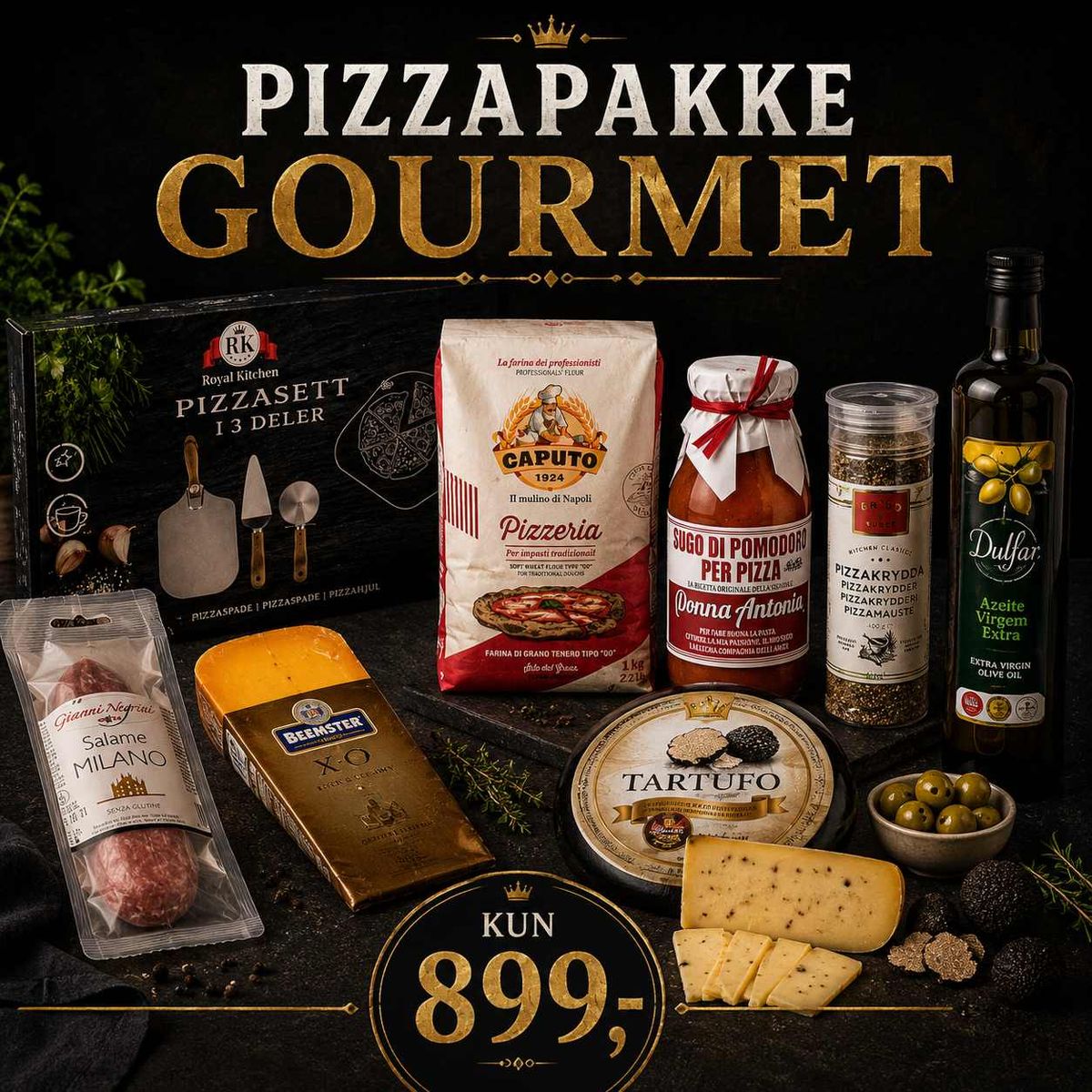 Pizzapakke Gourmet